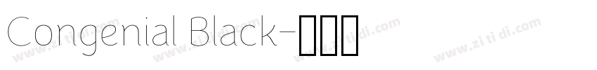 Congenial Black字体转换